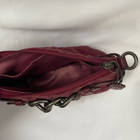 Burgundy Coach Wristlet - Picture 3 of 3